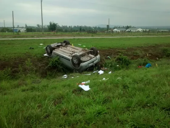 Terrible vuelco en la Circunvalación Oeste
