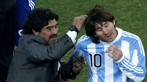 Desopilante: Maradona imitó a Messi y subió la apuesta 
