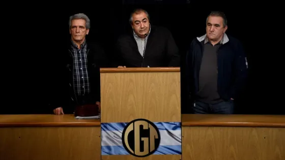 La CGT convocó a paro por 24 hs desde las 12 de hoy