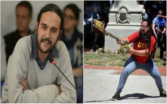 López defendió al militante del "arma tumbera": "Estaba defendiéndose de la policía"