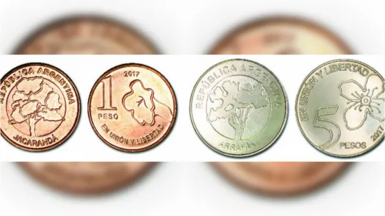 Conoce las nuevas monedas de 1 y 5 pesos