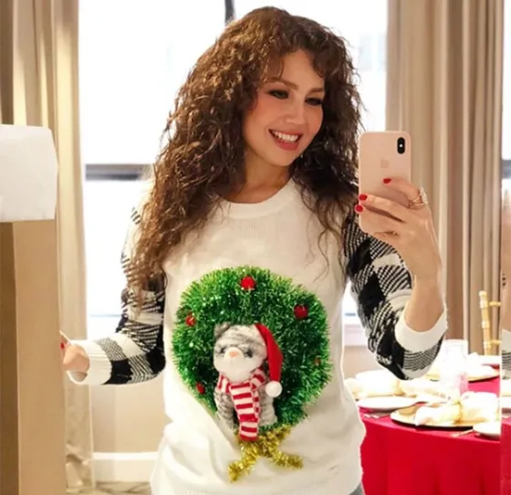 Thalía mostró un nuevo rostro