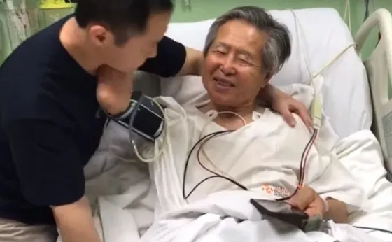 El momento en que Fujimori se entera de su indulto