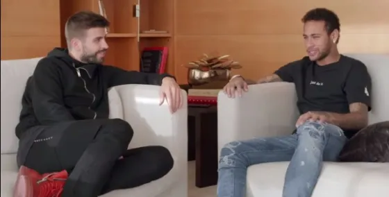 Piqué entrevistó a Neymar ¿Qué dijo sobre Messi?. Video