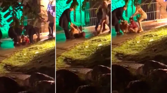 Bestial pelea entre mujeres a la salida de un boliche (VIDEO)