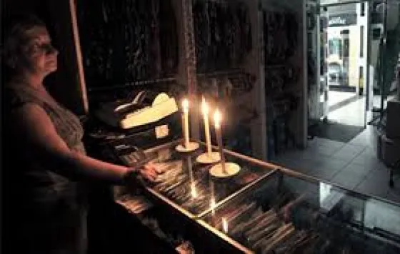 Cortaron la luz en el  microcentro y alrededores