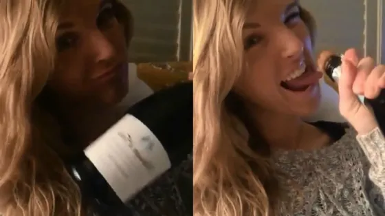 "La experta en abrir botellas": Se hizo la sexy y terminó muy mal