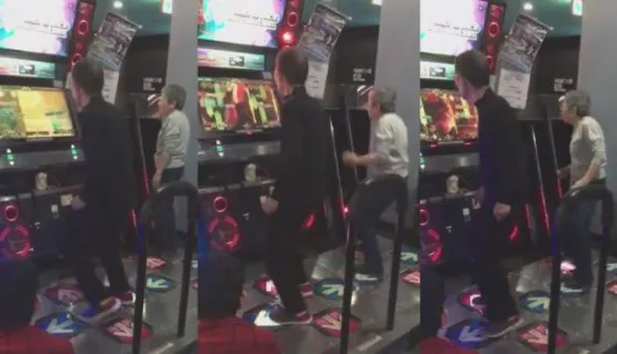 Ancianos de 70 años la rompen en Dance Dance Revolution (VIDEO)