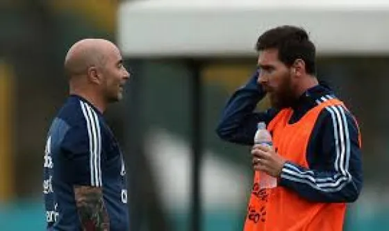 Sampaoli se reunió con Messi