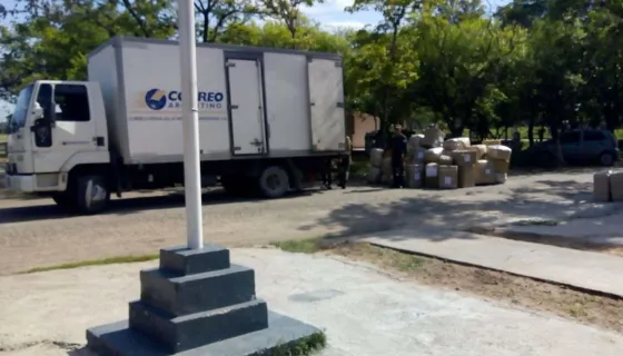 Por segunda vez un camiòn del Correo Argentino fue detenido con mercadería ilegal