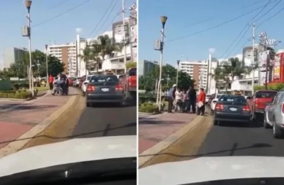 Taxista golpeó a hombre en silla de ruedas y sucedió algo milagroso. Video