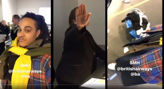 Se tiró el ropero encima para no pagar exceso de equipaje y terminó muy mal