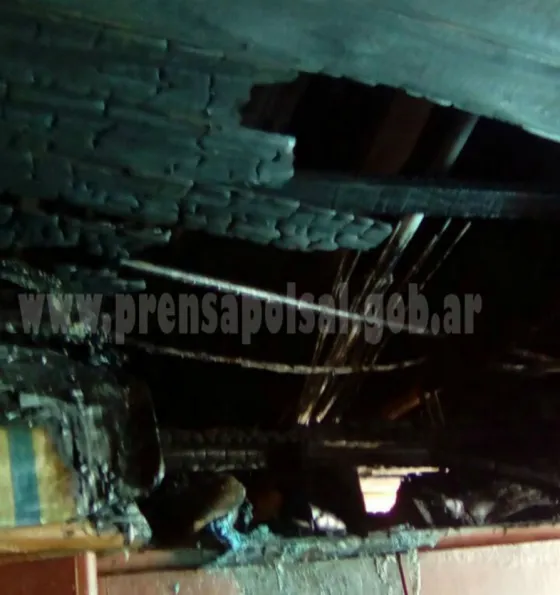 Se incendió una vivienda en zona sudeste