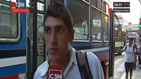 La emotiva explicación que dio un papá sobre cómo lo afecta el aumento de transporte