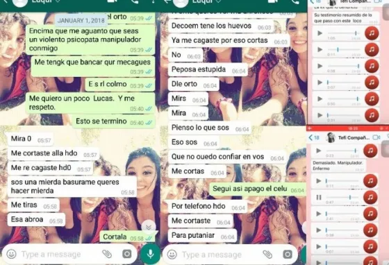 Cansada del maltrato, publicó los violentos audios de su ex novio