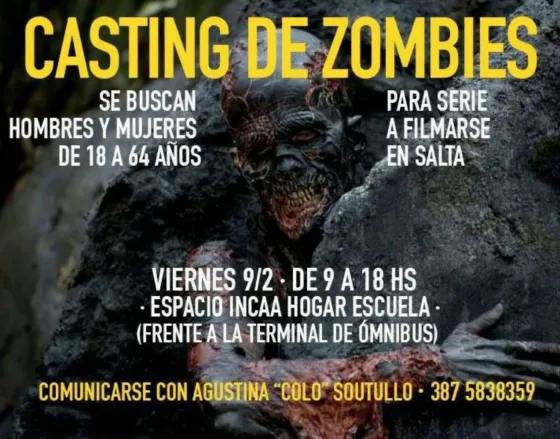 Realizan casting de zombies