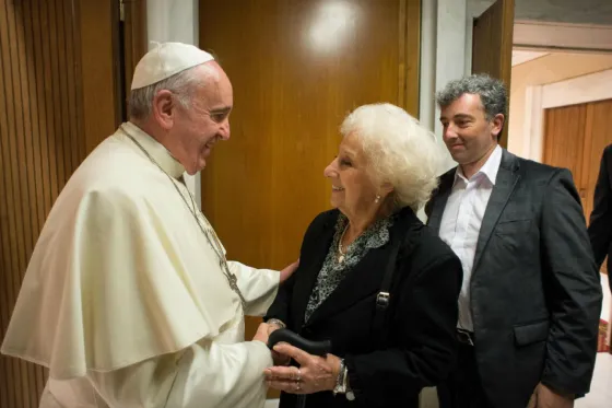 El Papa recibe hoy a Estela de Carlotto
