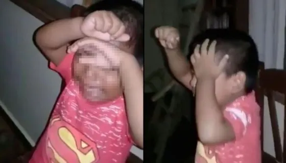 Le pegó a su hijo de 3 años y lo filmó para recuperar a su marido