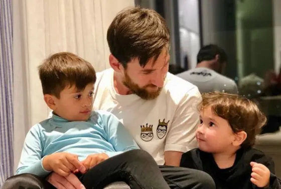 Messi, un papi tierno. Mirá las fotos con sus hijos