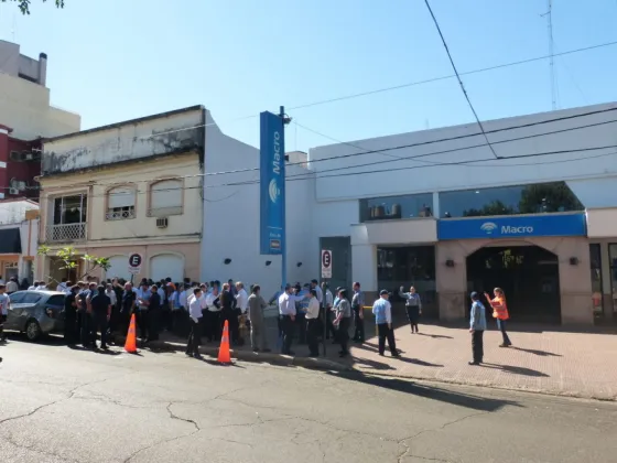 Amenaza de bomba en una sucursal de Macro en Tartagal