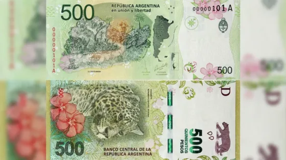 El billete de $500 fue elegido como el mejor del mundo