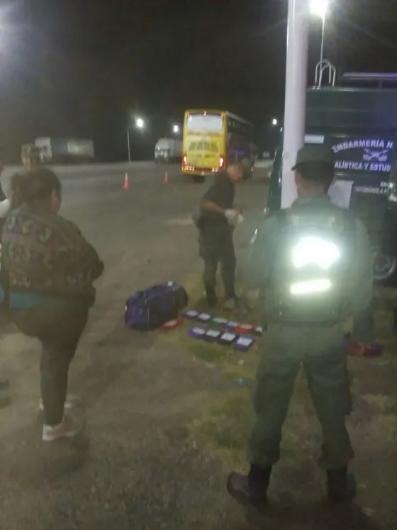 Una mujer fue sorprendida con más de 16 kilos de droga