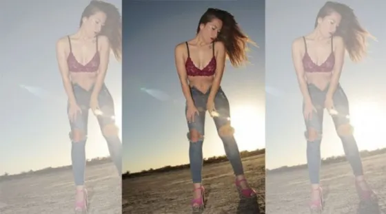 Insólita defensa de la policía que posó semidesnuda