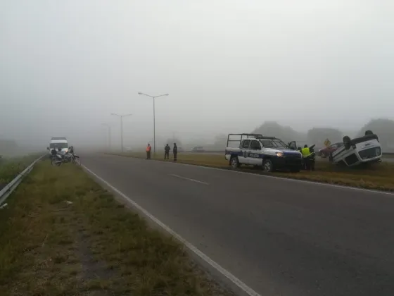La niebla de la mañana causó un accidente