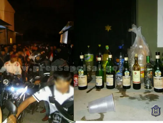 Clausuraron una fiesta clandestina con adolescentes alcoholizados