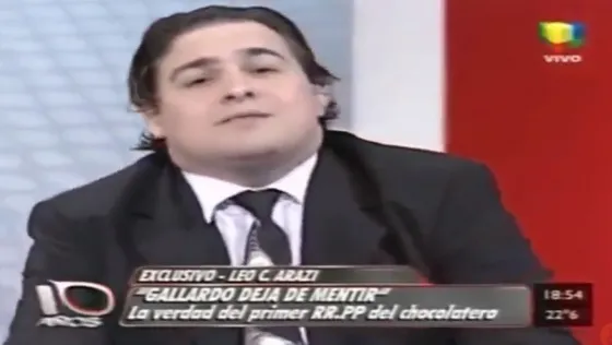 En 2010, Arazi habló del abuso de menores en el fútbol en Intrusos. Video