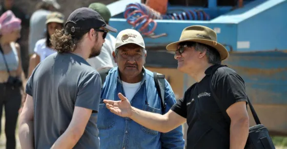 El abogado acompañando a Gualberto