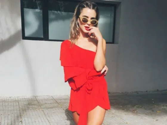 Rochi Cuenca incendió las redes con una bikini rosa. FOTO