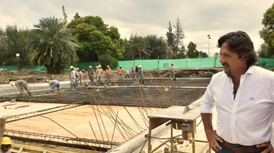 Avanza la obra de la cisterna en plaza Gurruchaga