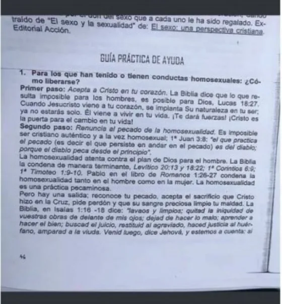 Pidieron educación sexual y recibieron una guía homolesbofóbica