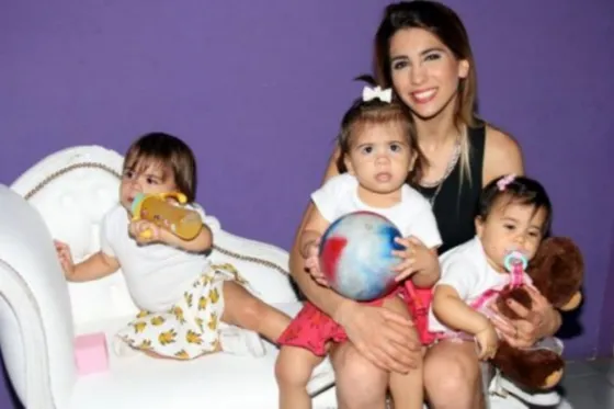 Una grosa: Mirá como juega al fútbol una de las hijas de Cinthia Fernández