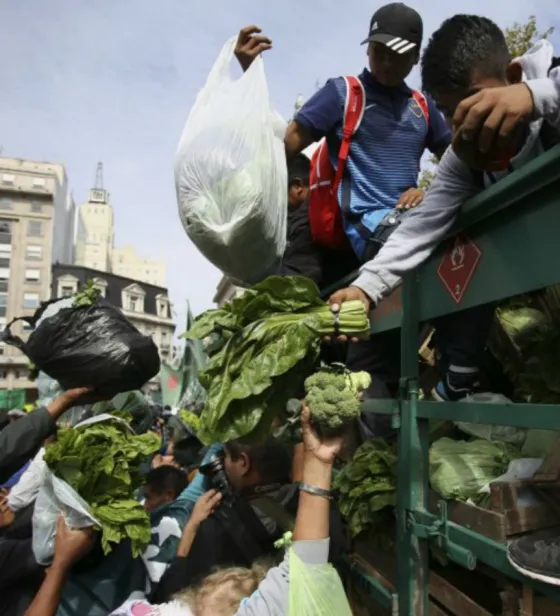 Volvió el verdurazo frente al Congreso