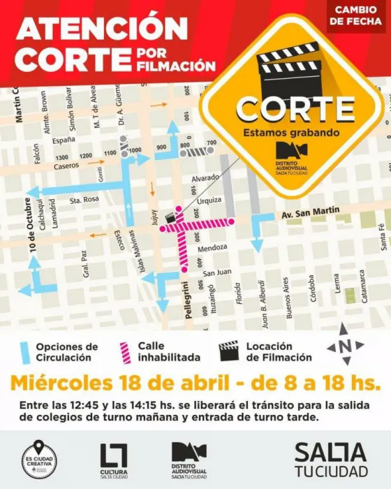 Así serán los desvíos de colectivos por el corte de tránsito para filmar “Badur Hogar”