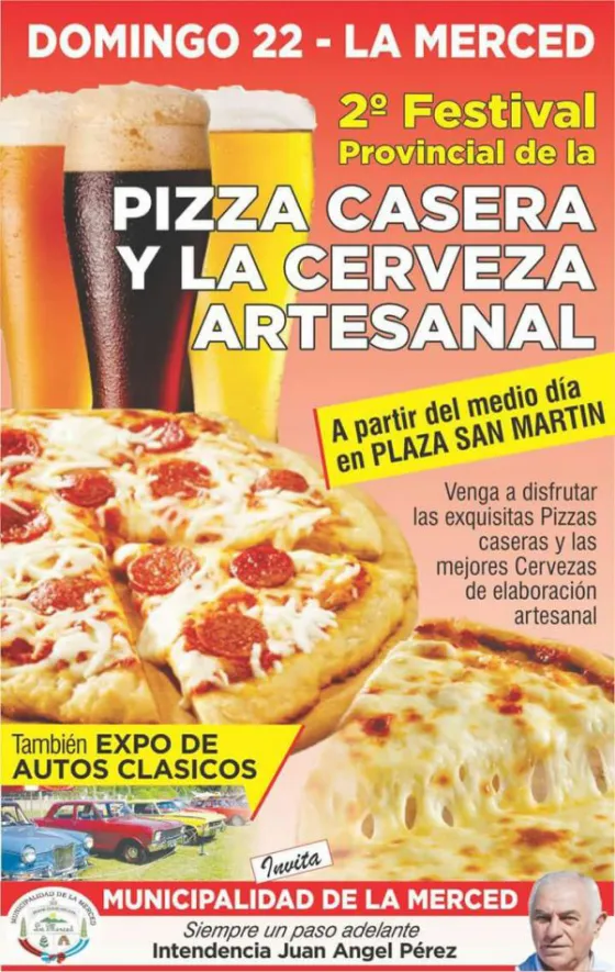 Este domingo habrá pizzas y cerveza artesanal en La Merced