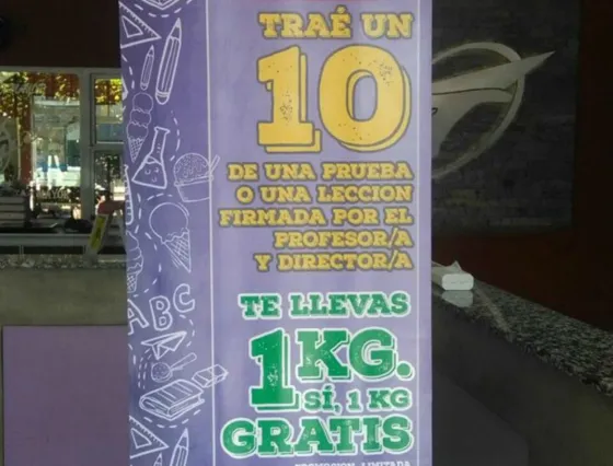 Regalaron un kilo de helado a quienes se sacaran 10 es las pruebas