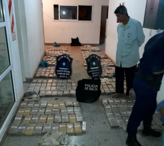 Secuestraron mas de 400 kilos de marihuana