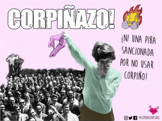 Convocan a un "corpiñazo" para apoyar a la alumna sancionada