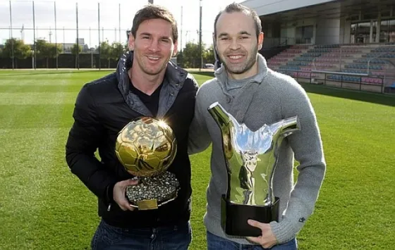 Conmovedor mensaje de Messi para Iniesta