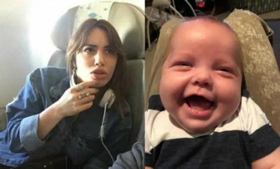 Lali Espósito jugó con el hijo de Marley en Hong Kong
