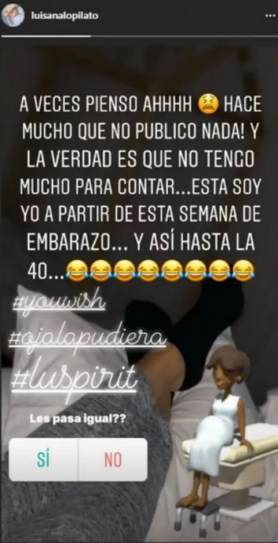Luisana Lopilato cuenta intimidades sobre su embarazo