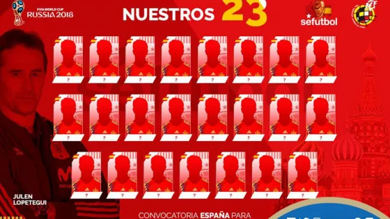 ¡Muy ingenioso! Así anunció la lista de jugadores España. Video