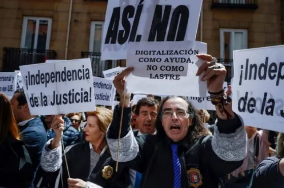 Increíble huelga judicial en España por presiones del poder político