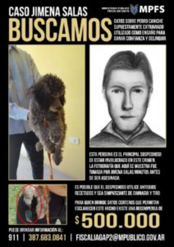 Caso Jimena Salas: Piden que se aporten datos del posible sospechoso