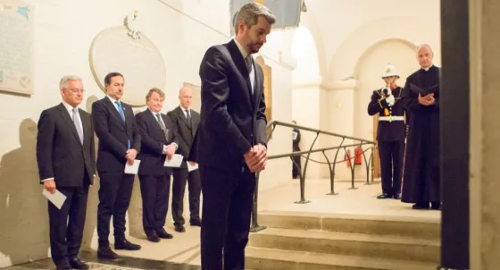 RECIENTE: Peña homenajeó a los caídos ingleses de Malvinas