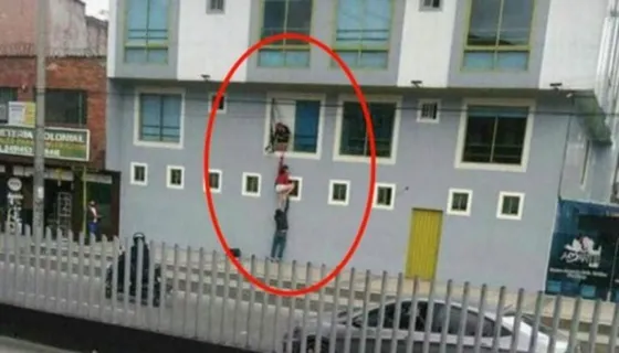 Hicieron un trio y quisieron huir por la ventana del “nido de amor” (VIDEO)