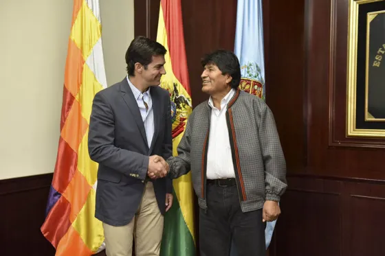 Urtubey se reunió con Evo Morales